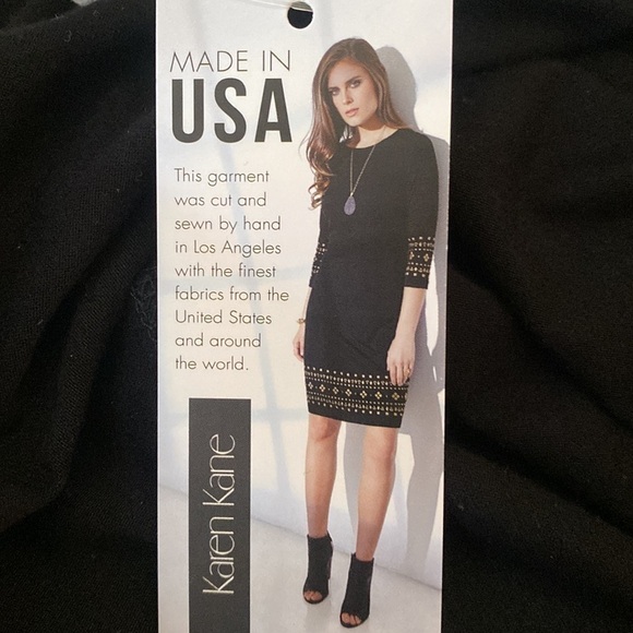 NWT Karen by Karen Lane black a a white shark bite top. Size XL - Picture 7 of 11